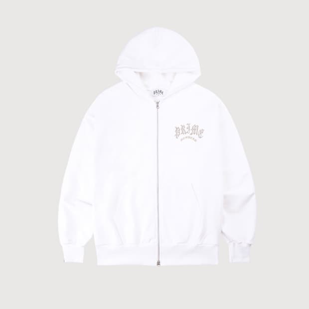 프라임멤버스 라인스톤 골드 후드집업