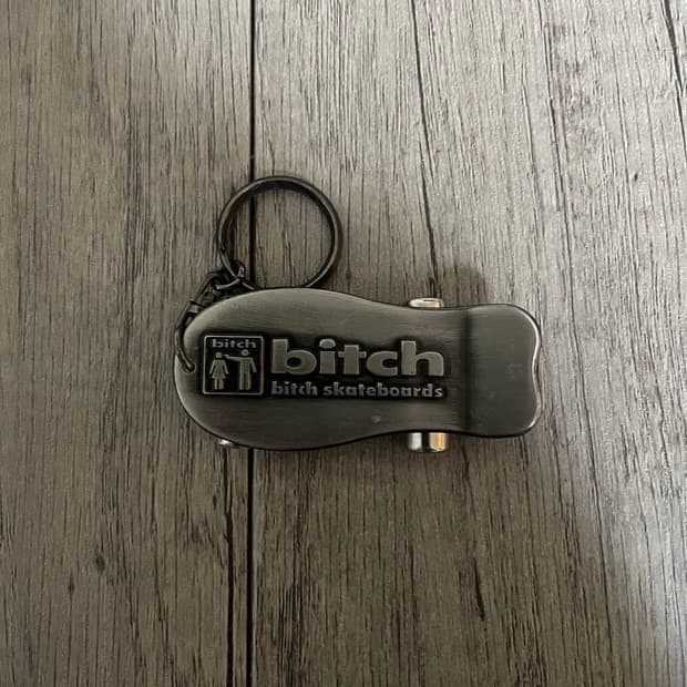 90s 비치 스케이트보드 빈티지 데크 키링