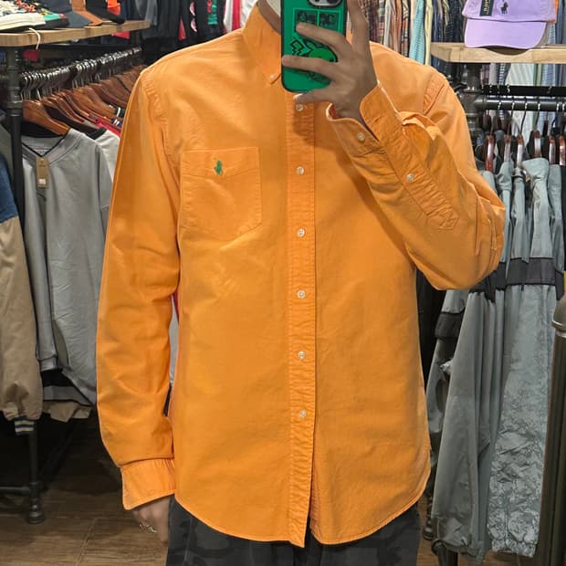[HI] 폴로 랄프로렌 셔츠 라이트오렌지