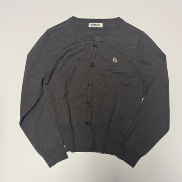 여성 제너럴아이디어 24년도 미니멀 가디건 M 그레이