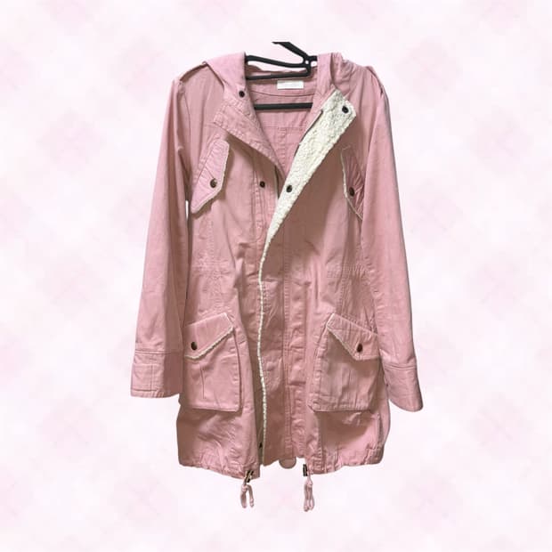 리즈리사 핑크 뽀글이 야상 히메갸루 갸루 대장템