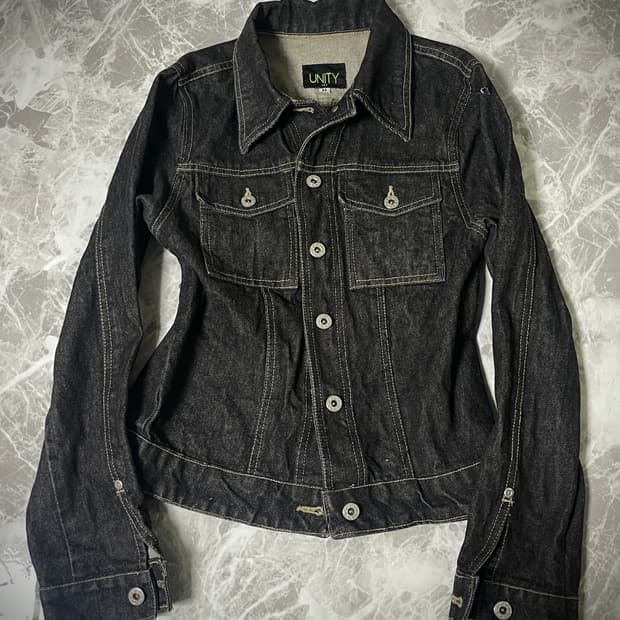 unity black denim jacket