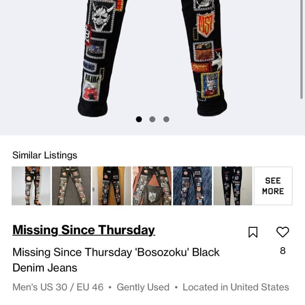 Missing since Thursday Bosozoku denim