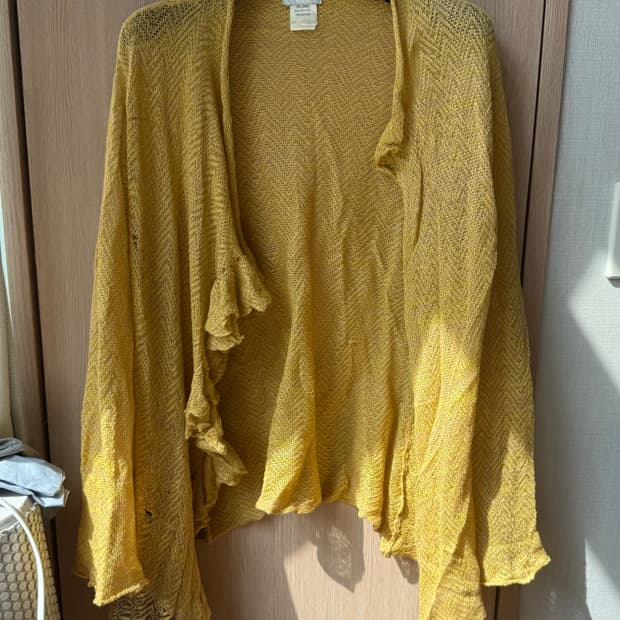 드리스반노튼 드레이프 린넨 가디건