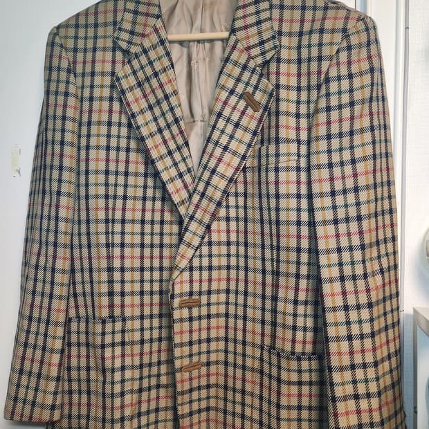 닥스 빈티지 체크 모 블레이져 M정도