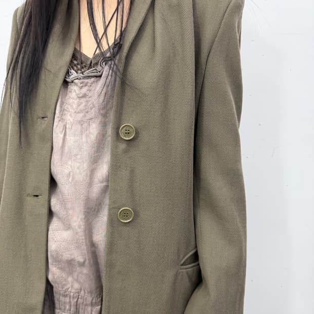 early 90s) Soft Tailored Collarless Jk