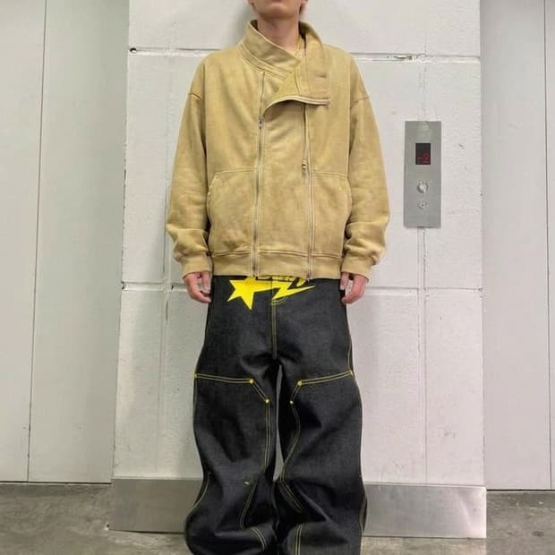 R13 페이퍼백 지퍼업 자켓