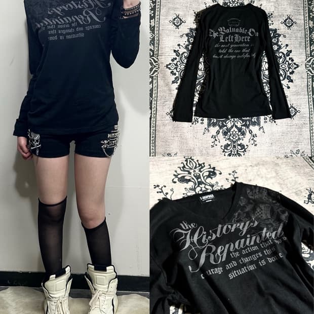 vintage spell out longsleeve