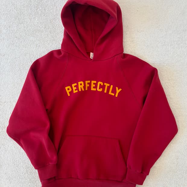 [L]컬렉트피시스 래글런 후디 레드