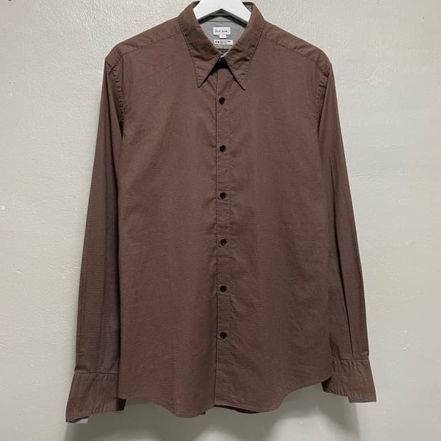 폴스미스 이태리 도트 비대칭 소매 셔츠