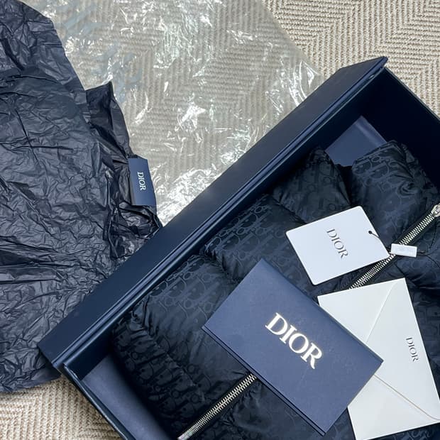 [정품] 110전후 / 디올 오블리크 패딩 네이비 56