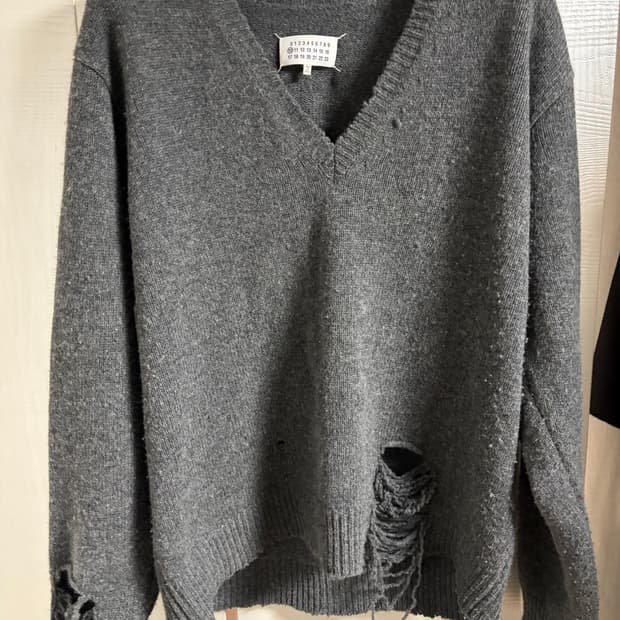 마르지엘라 디트로이트 브이넥 니트 XL