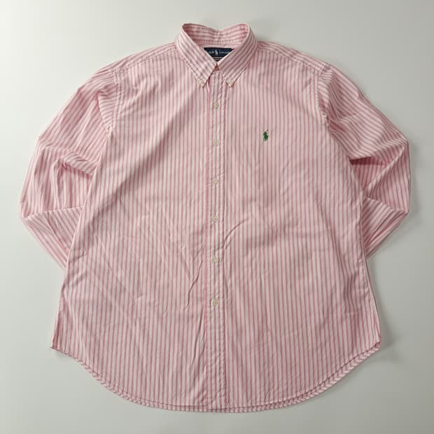 CK161 XL 폴로 00s 베이비핑크 스트라이프 셔츠 남방