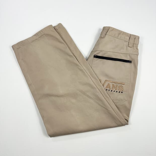 30 반스 올드스쿨 빈티지 와이드 워크팬츠 베이지