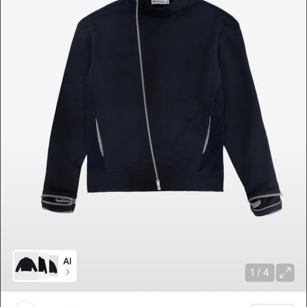휴이 사이드 집업 01 navy