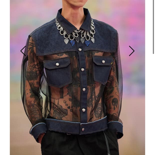 앤더슨벨 25s/s 토니 데님 시어 자켓