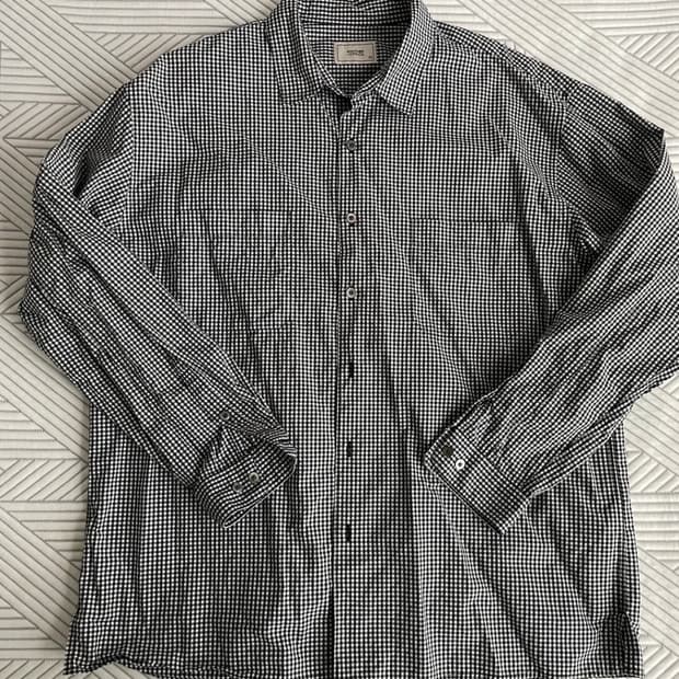 어나더오피스 깅엄체크셔츠 2사이즈