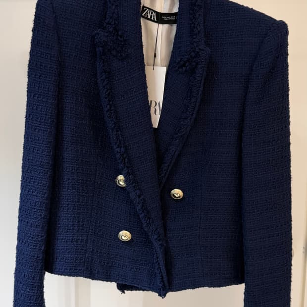 자라 트위드 자켓