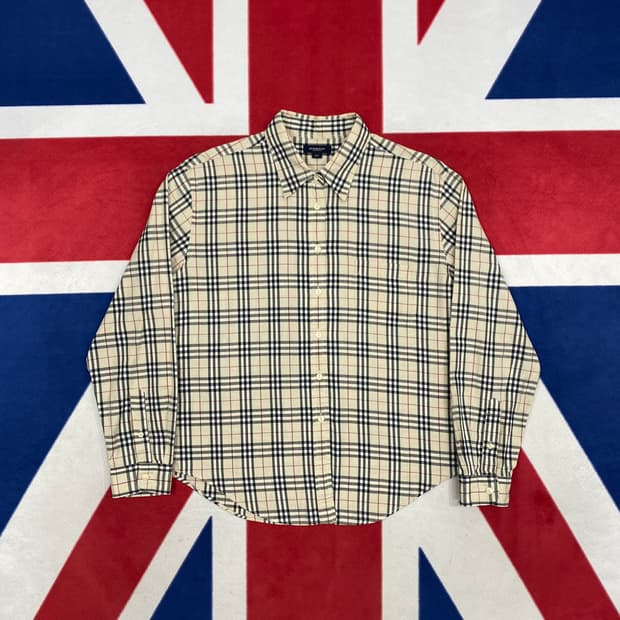 버버리 체크셔츠 여성 XL 