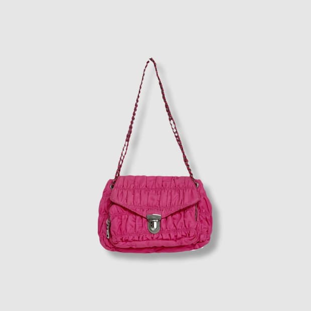 프라다 고프레 테수토 은장 체인 숄더백 (정품)