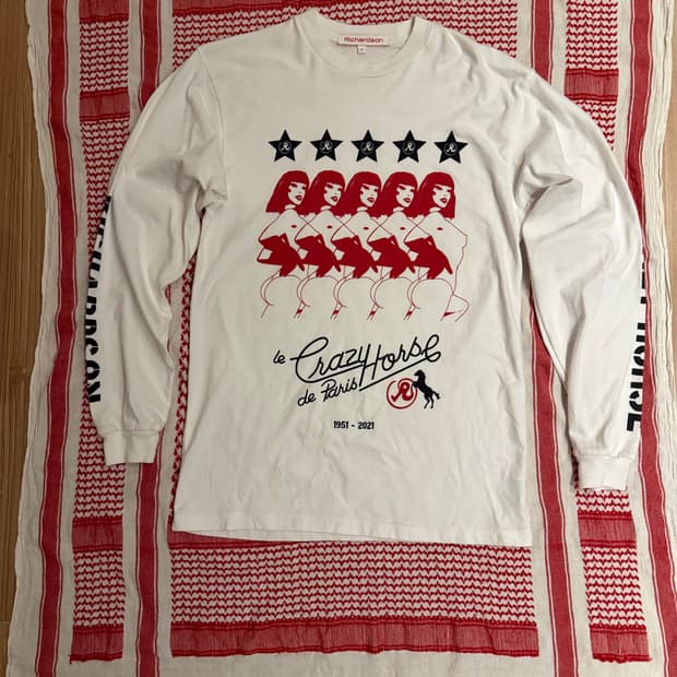 리차드슨 Crazy horse 프린팅 롱 슬리브 티셔츠