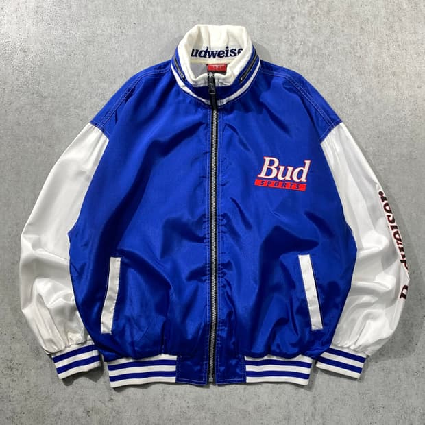 [L-XL] 90s Budweiser 버드와이저 스포츠 올드스쿨 윈드자켓