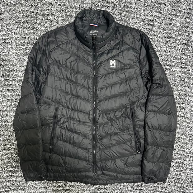 (100) 밀레 엠리미티드 오리털 경량 패딩 블랙 아웃도어