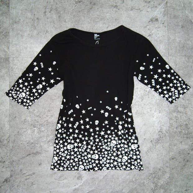 RAD CUSTOM Black Scull Top