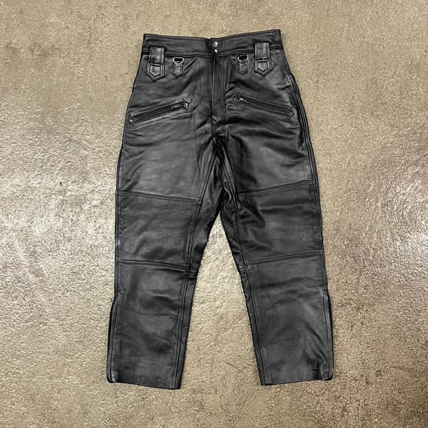 빈티지 소가죽 레더 팬츠 (31“)