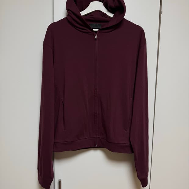 머듈 라운지 후드집업 버건디 (4)