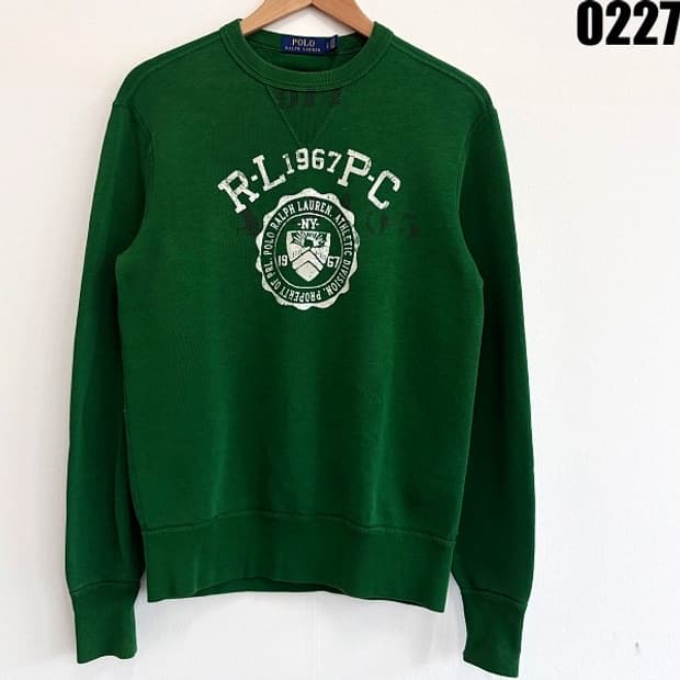 폴로 랄프로렌 RL1967 프린트 맨투맨 스웨트셔츠 S 0227 