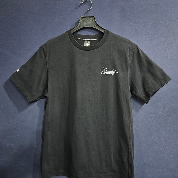 데상트 블랙 남성 105 반팔티 