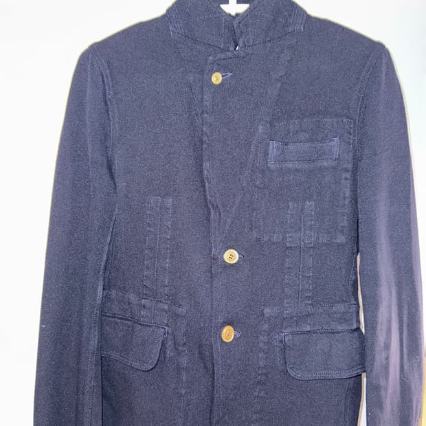 Comme des garcons 스탠드 카라 블레이저 s