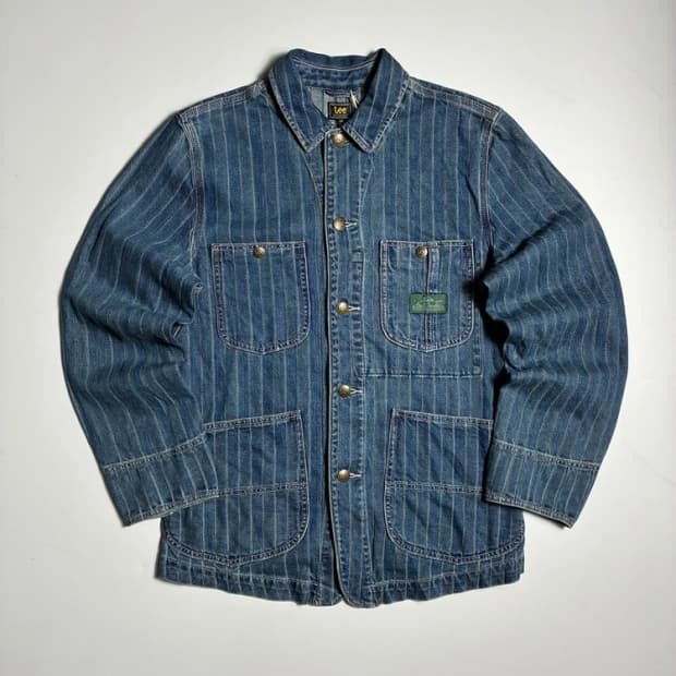 Paul Smith x Lee 힌코리 스트라이프 데님 초어 자켓R2204