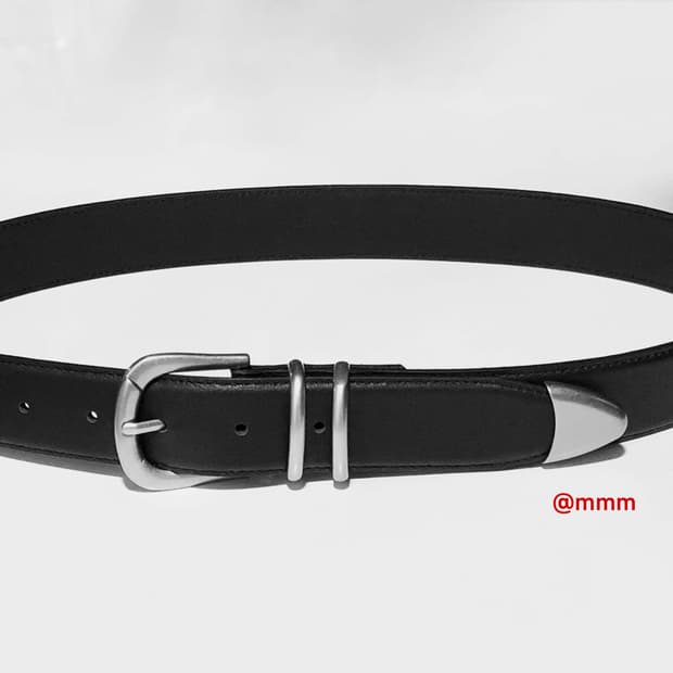 [Unisex] 로우 레더 가죽 벨트