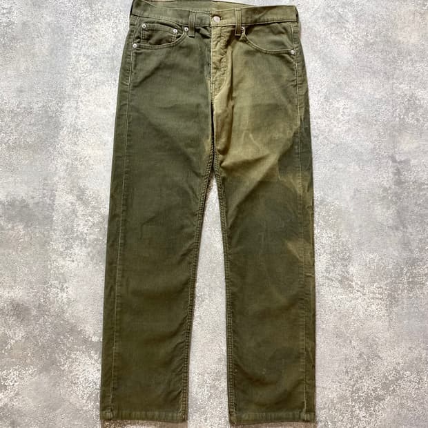 [32] Levi's 505 리바이스 페이디드 그린 코듀로이 팬츠