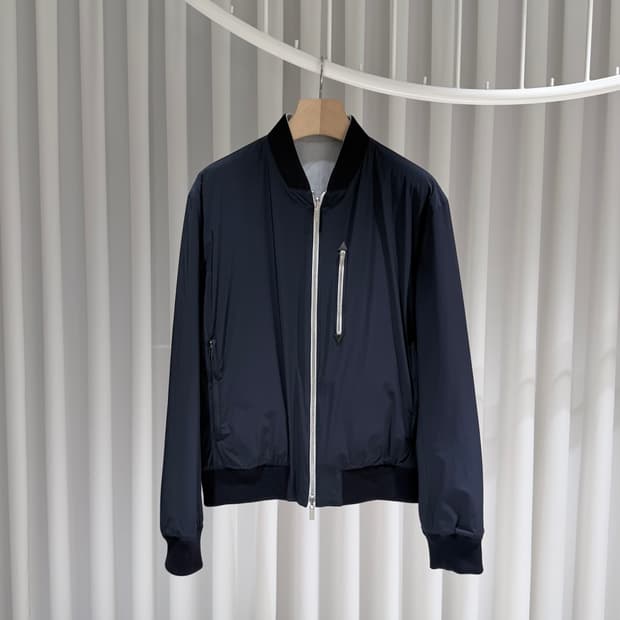 (A+/50) / 에르메스 나일론 리버시블 자켓 네이비 스카이