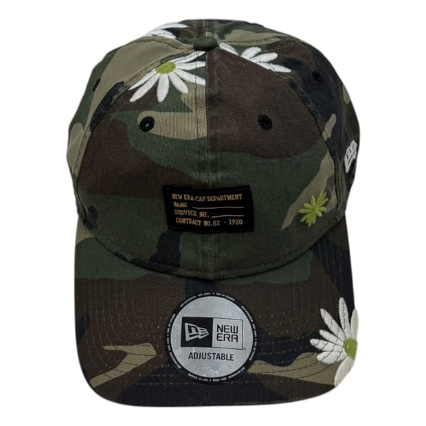 뉴에라 언스트럭쳐 밀리터리 우드랜드 카모 플라워 볼캡 모자