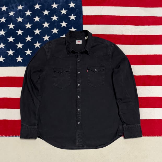 리바이스 워시드블랙웨스턴셔츠 Levi’s Western shirt [L]