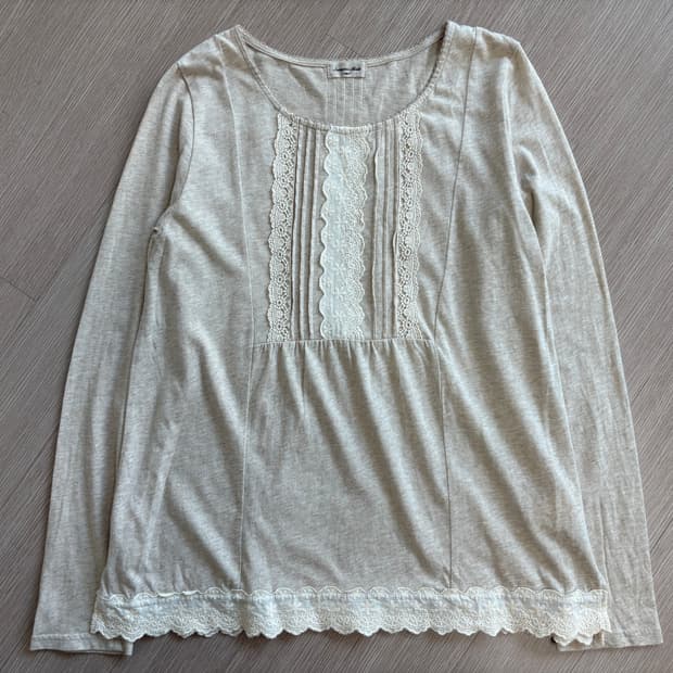 사만사모스 자수 티셔츠+롱후드집업