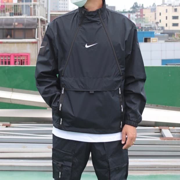 나이키 에어 우븐 자켓 블랙 xl