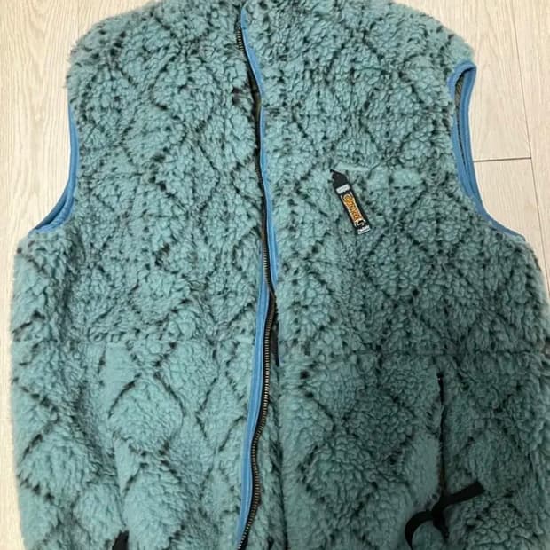 캐피탈 기모노 사시코 보아 플리스 리버시블 베스트 블루 4