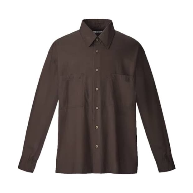 (XL) 유니클로 U 유틸리티 셔츠 38브라운