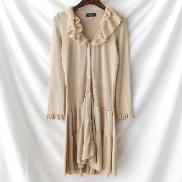 franco ferraro) frill long cardigun