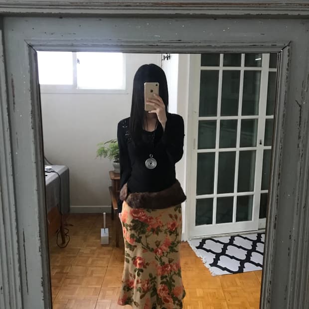 vintage lace frill top