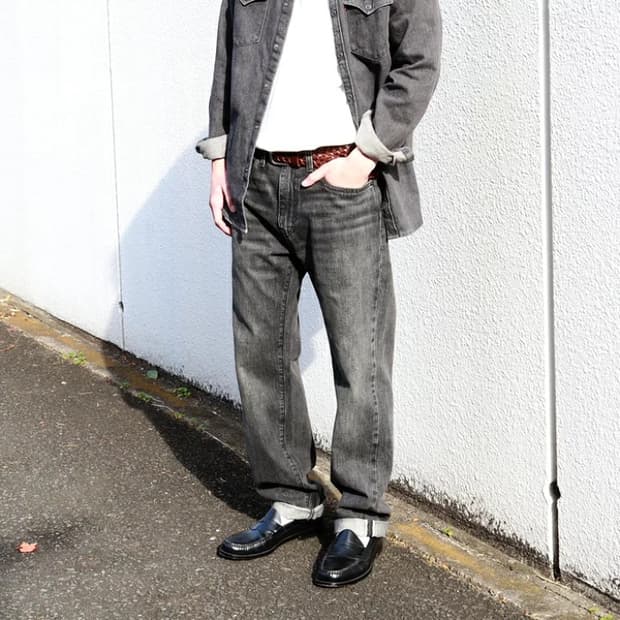 리바이스 프리미엄 505 셀비지 흑청 34/30