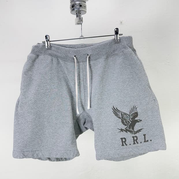 더블알엘 라이트 그레이 스웻 쇼트 팬츠