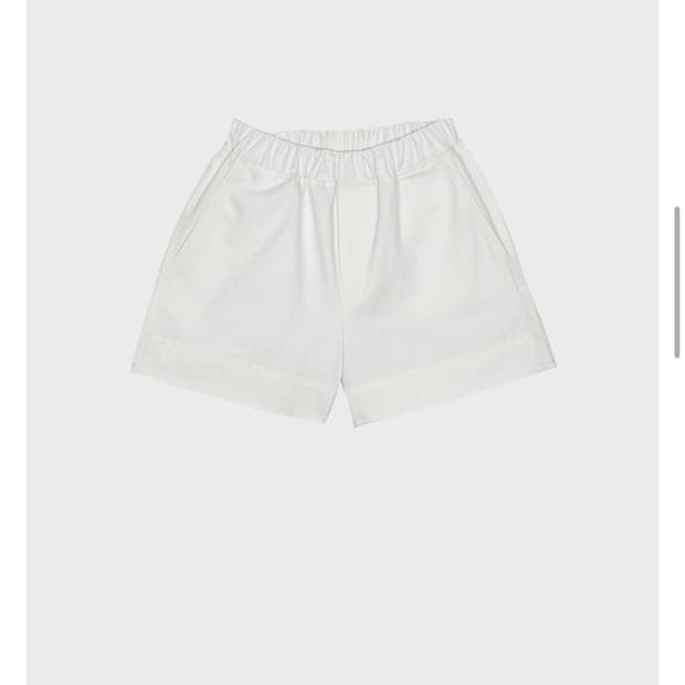 헤이그 stitch shorts 화이트