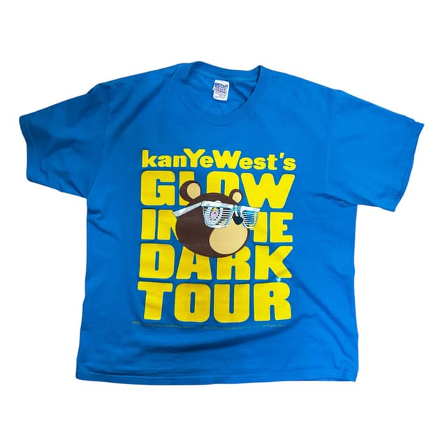 00s 칸예 투어 머천 티셔츠 빈티지