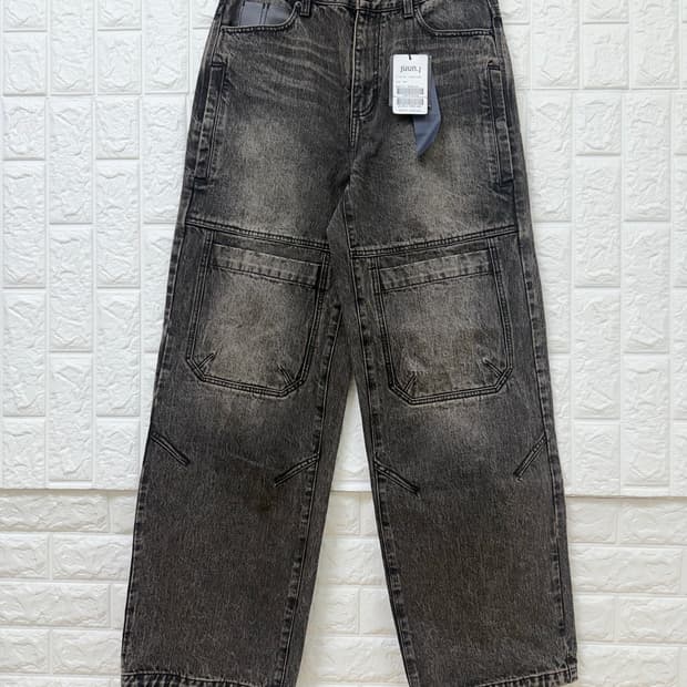 (25ss새상품)준지 워시드데님 포켓 스트레이트 팬츠 (46)